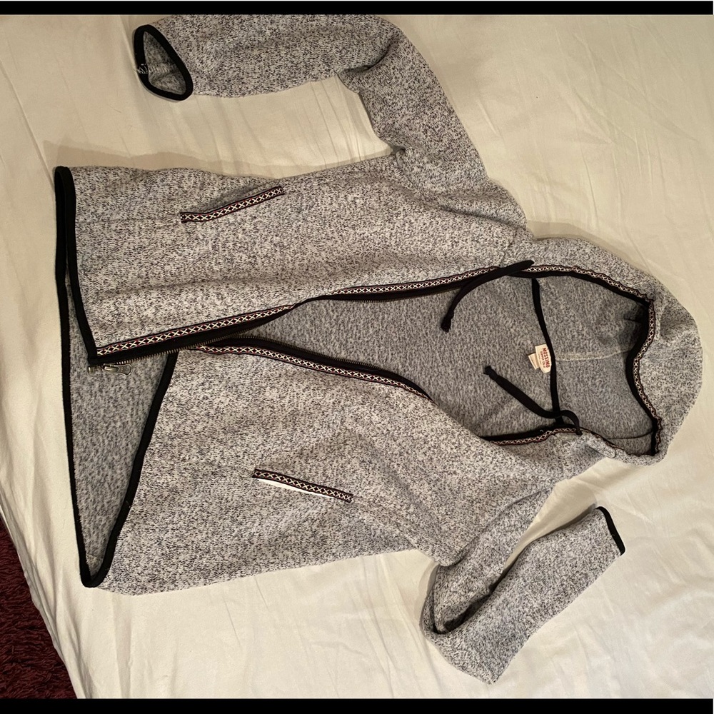 Comfort zip up sweatshirt with hood